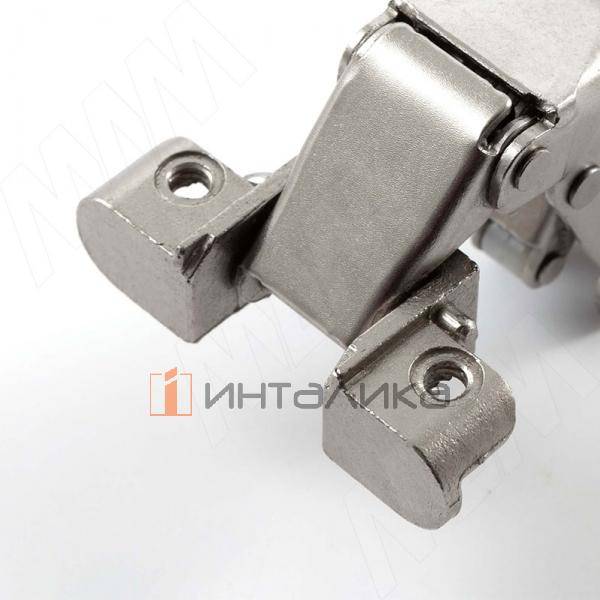 HARMONY PRO петля для алюминиевого профиля с амортизатором (90/105), вкладная, стандартная, никель – 3