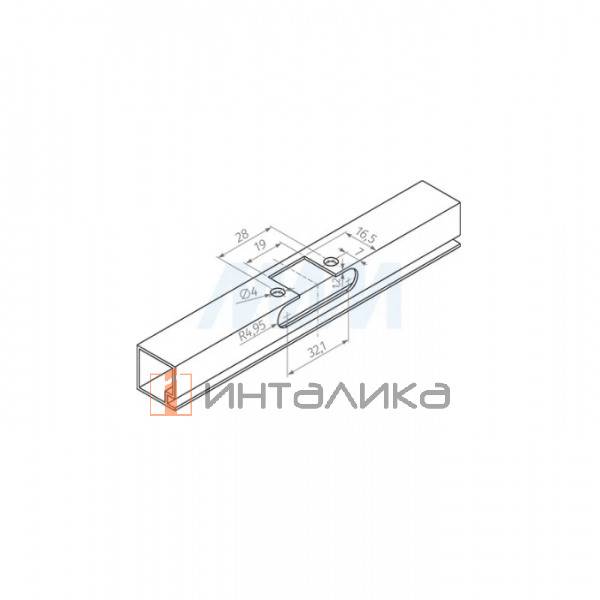HARMONY PRO петля для алюминиевого профиля без амортизатора (90/105), накладная, стандартная, черный никель – 5