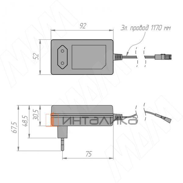 Адаптер питания, AC-220/DC-24V, 48W – 2