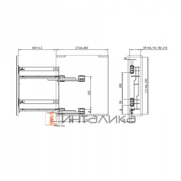 Корзина для Карго Мини бокового Вариант Мульти 200 2 уровня металл хром – 2