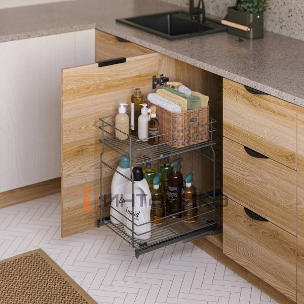 Корзина для Карго Мини нижнего Вариант Мульти 600 2 уровня металл белый – 5