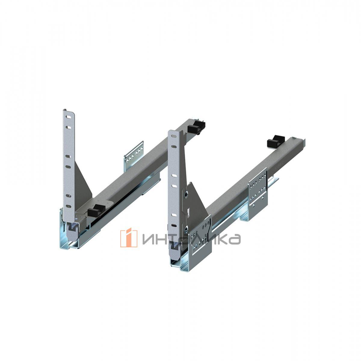 Система направляющих для Карго Мини нижнего Вариант Мульти Push to open серый
