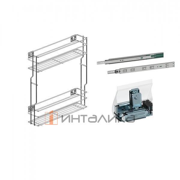 Набор REJS Cargo mini MULTI 200 P2O, 2 уровня, боковой монтаж, правый, хром – 2