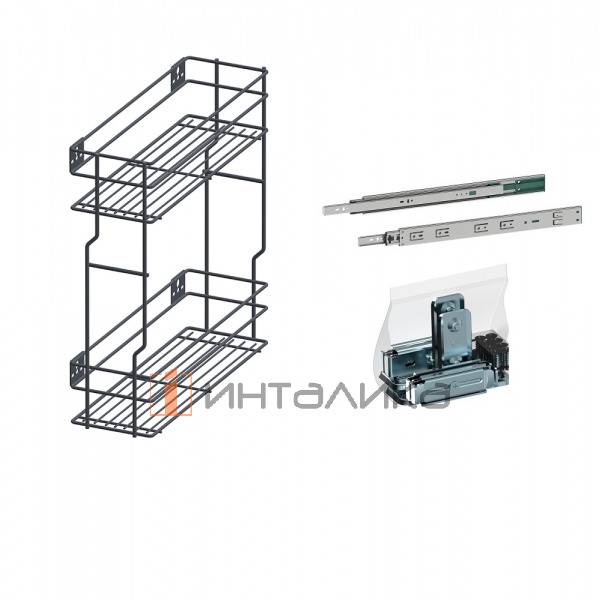Набор REJS Cargo mini MULTI 200 P2O, 2 уровня, боковой монтаж, правый, графит – 2