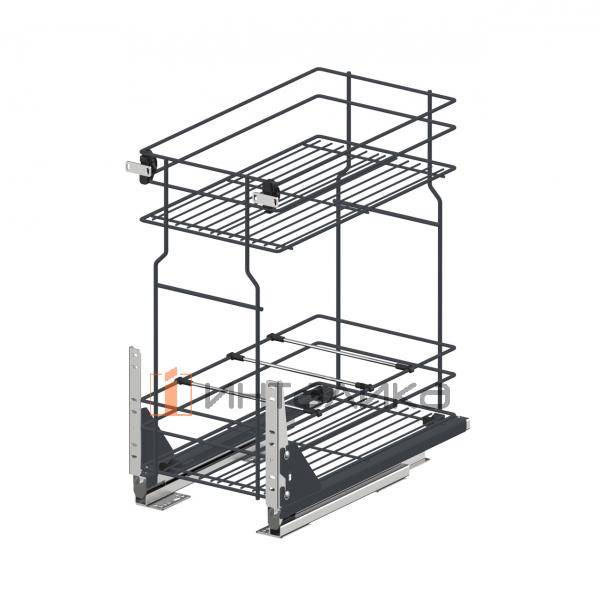 Набор REJS Cargo mini MULTI 300 P2O, 2 уровня, нижний монтаж, графит – 2