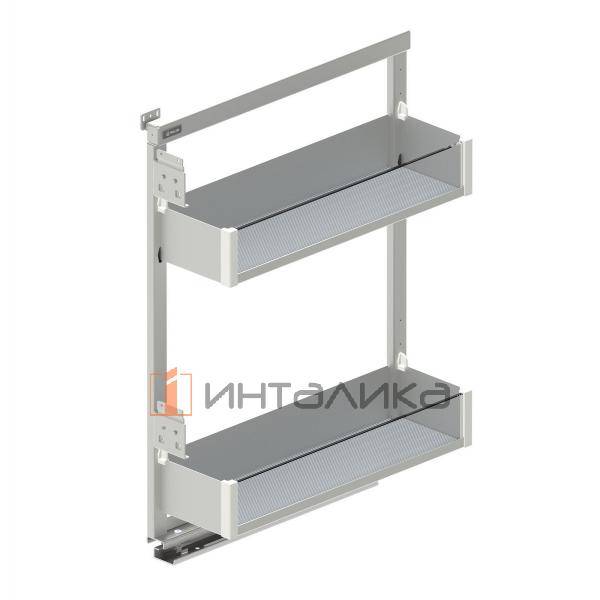 MAXIMA PURO Карго мини 200 боковое левое металл белый матовый/прозрачное стекло – 2