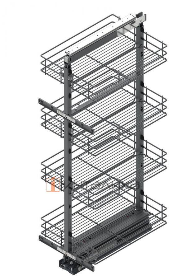 Набор поворотной колонны REJS MAXIMA CLASSIC 300, 4 полки, H1200-1400, графит, G100 – 2