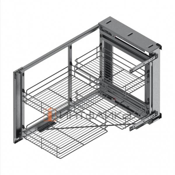 Магический угол REJS Space Classic 900-1000 для распашного фасада 450-550, графит – 2