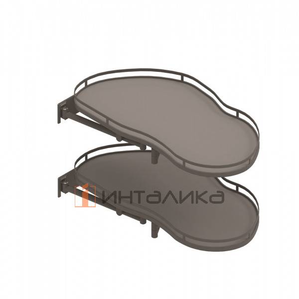 Магический угол REJS Optima Ergo 900 (фасад 500) правый, плоский борт, графит – 2