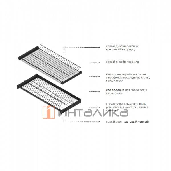 Двухуровневый посудосушитель REJS Variant 3, в корпус 450, оцинк – 5