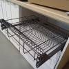 Превью Корзина для посуды Rejs Variant Multi в нижний шкаф 600 с прозрачным поддоном без направляющих, графит – 1