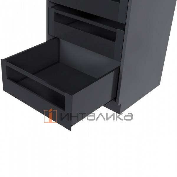 Комплект креплений передней панели внутреннего ящика Rejs Ultra Box, H118, графит – 3