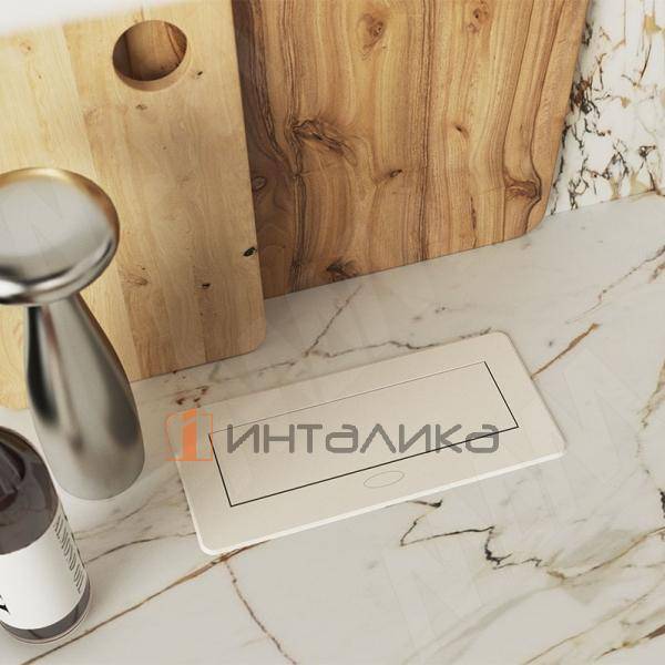 Выдвижной блок розеток, 265*118 мм, 3 розетки, белый – 3