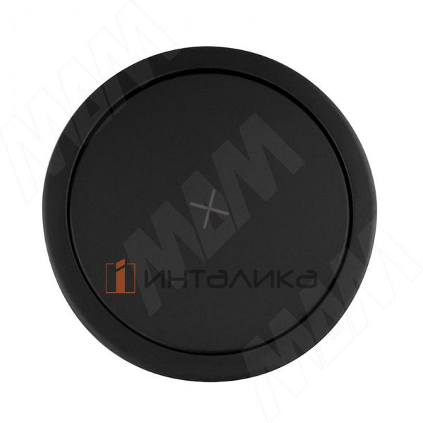 Выдвижной блок розеток, d=122 мм, 4 розетки, 2 USB, 2 USB Type-C, быстрая зарядка, беспроводная зарядка, черный – 2