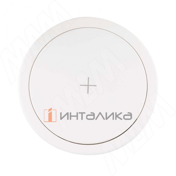 Выдвижной блок розеток, d=122 мм, 4 розетки, 2 USB, 2 USB Type-C, быстрая зарядка, беспроводная зарядка, белый – 2