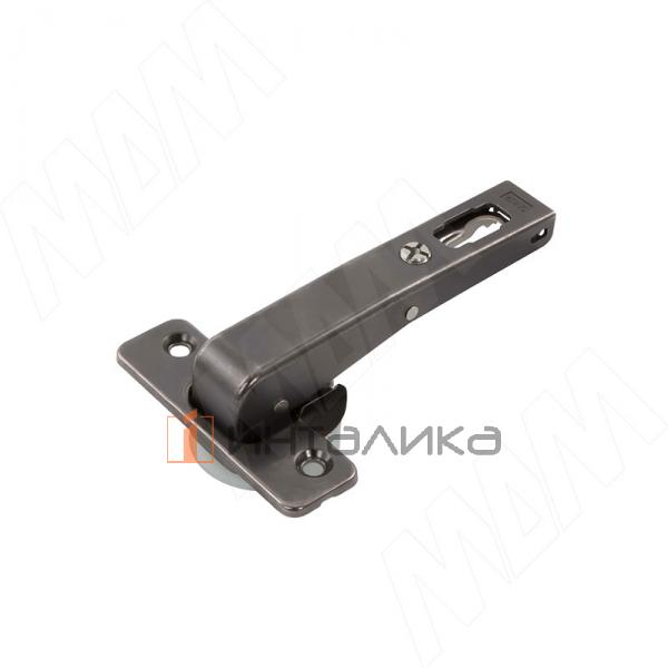 SILENTIA+ петля с доводчиком (амортизатором) прямая (180/110), титаниум – 2