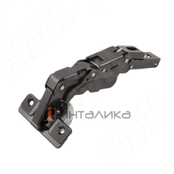 SILENTIA+ петля с доводчиком (амортизатором) накладная (90/155), стандартная, титаниум – 2