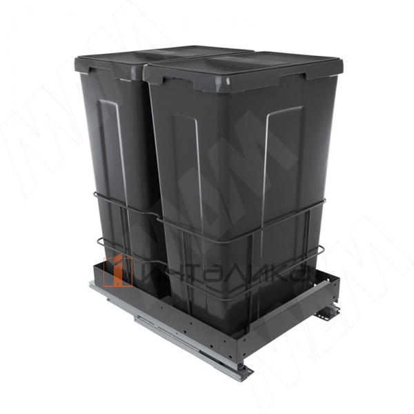 MOVEBOX F45 Система сортировки и хранения, платформа, 2 емкости (2x35), полн.выдв., плавн.закр., графит – 4