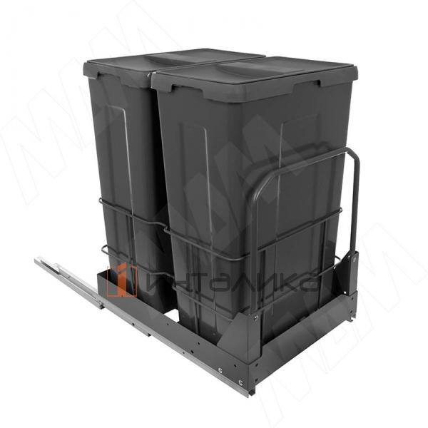 MOVEBOX F45 Система сортировки и хранения, платформа, 2 емкости (2x35), полн.выдв., плавн.закр., графит – 2