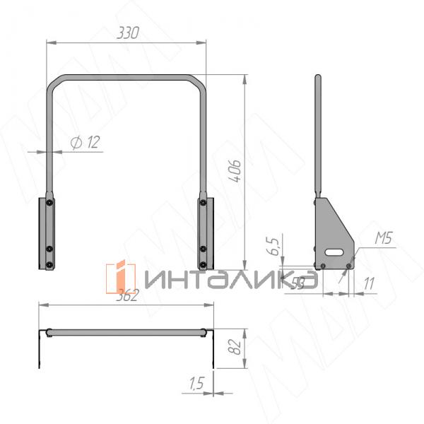 MOVEBOX F45 Система сортировки и хранения, платформа, 2 емкости (2x35), полн.выдв., плавн.закр., графит – 9