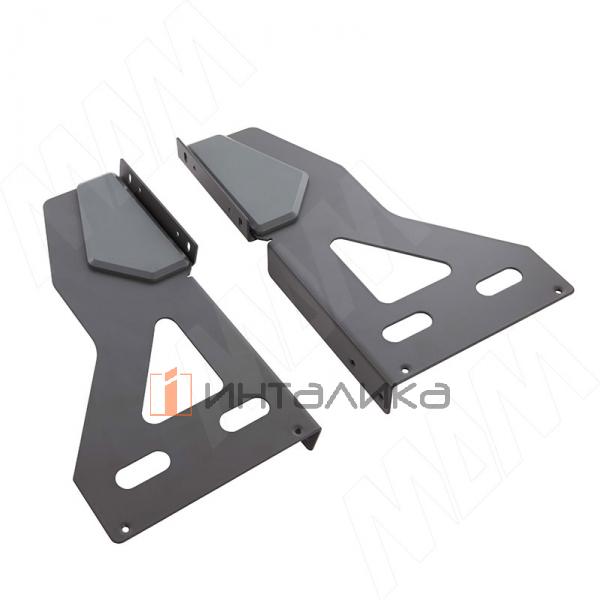 MOVEBOX F40 Система сортировки и хранения, платформа, 2 емкости (2x21), креп. фасада, полн.выдв., плавн.закр., графит – 8