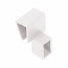 Превью Соединитель прямоугольного релинга Rejs Comfort Box, пластик, белый – 1