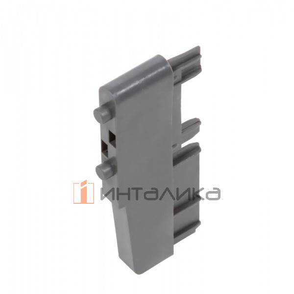 Заглушка поперечной панели Rejs Comfort Box, пластик, серый – 1