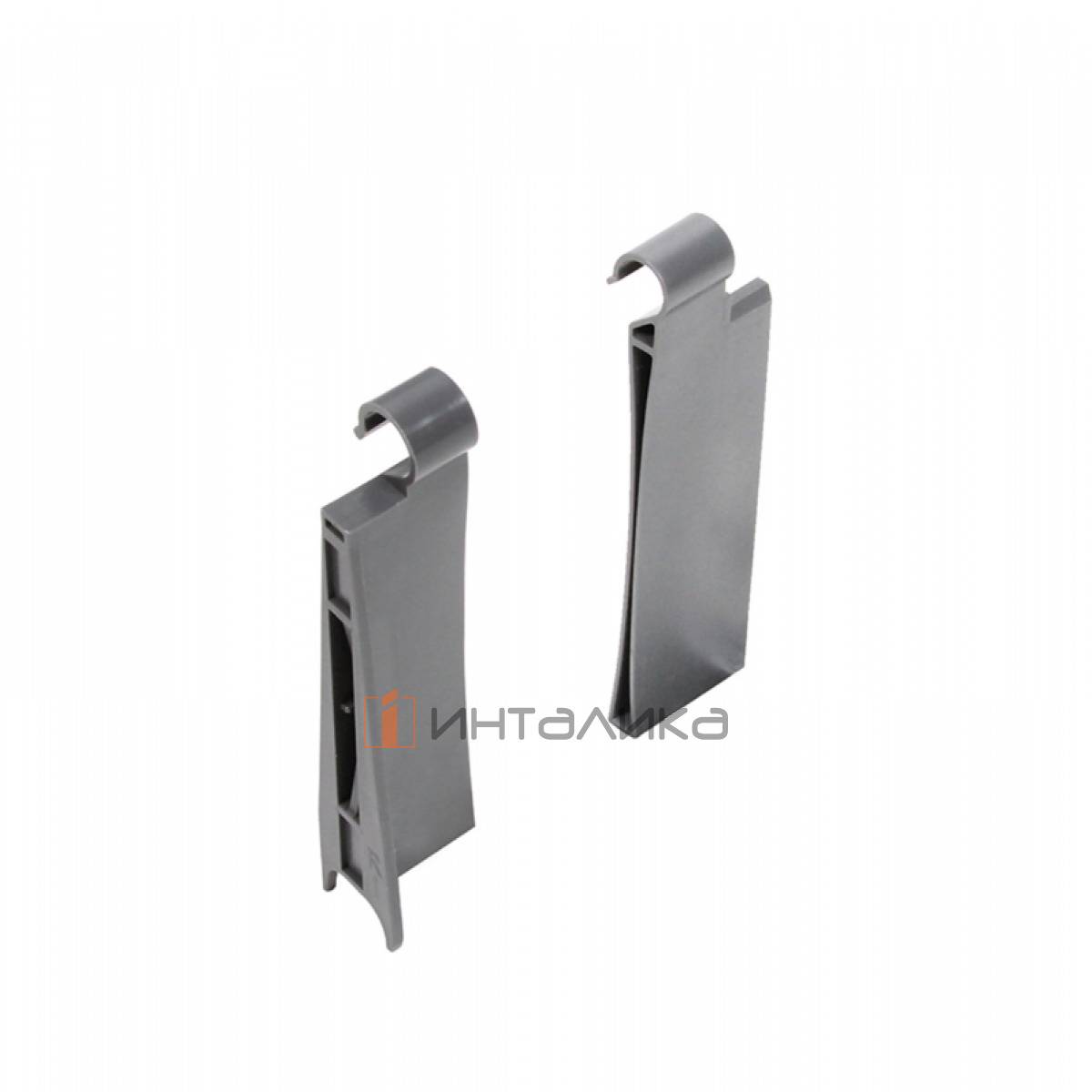 Зажим стеклянной боковой панели Rejs Comfort Box, H204, пластик, серый