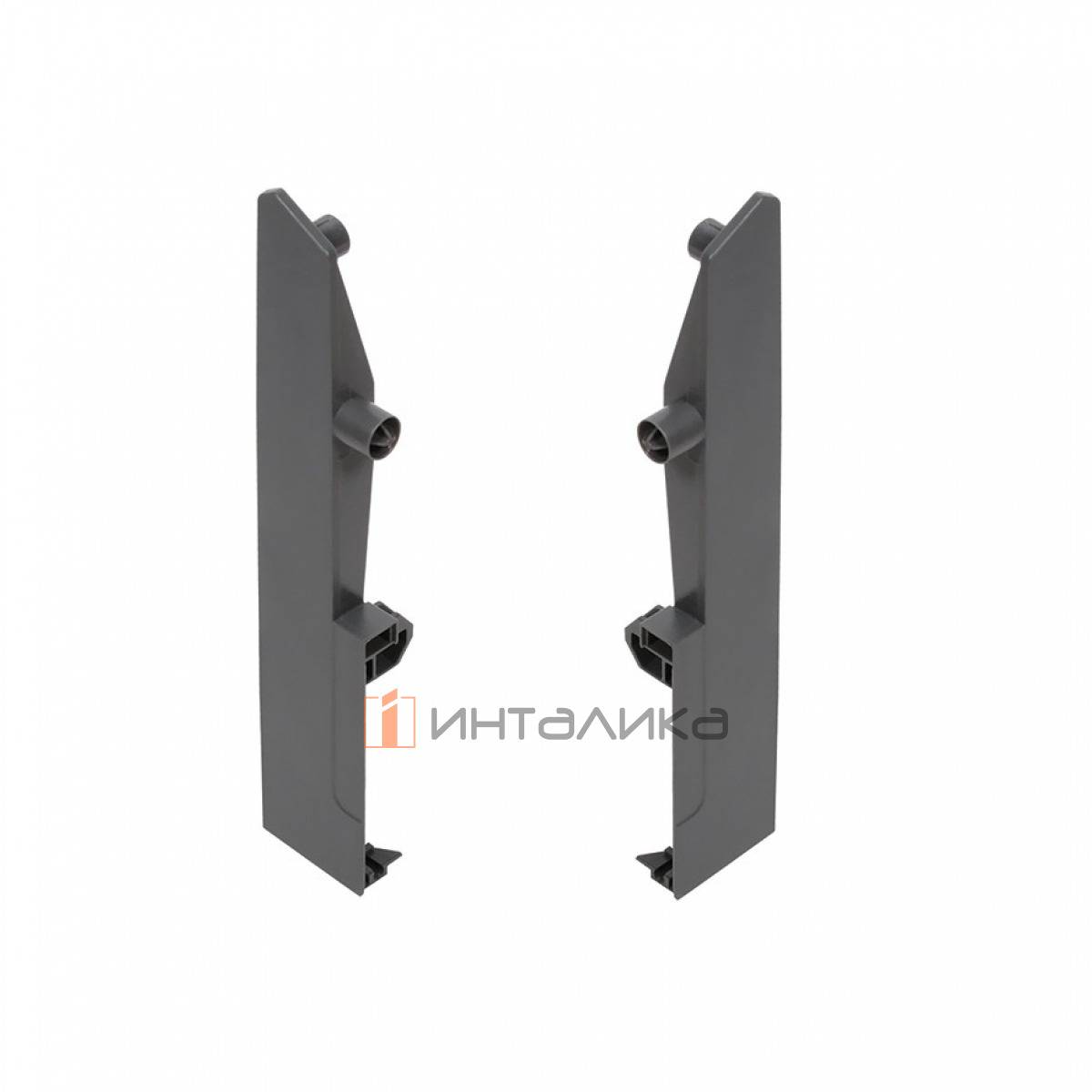 Крепление передней стенки внутреннего ящика Rejs Comfort Box, под круглый релинг, H204, серый
