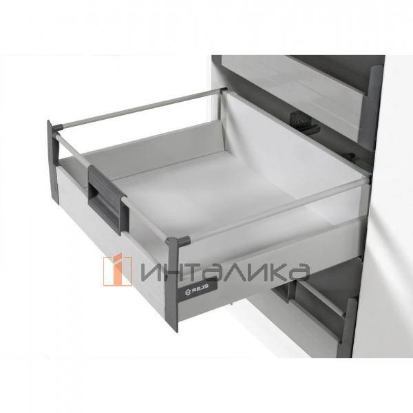 Ручка для внутреннего ящика с круглым релингом Rejs Comfort Box, пластик, белый – 2