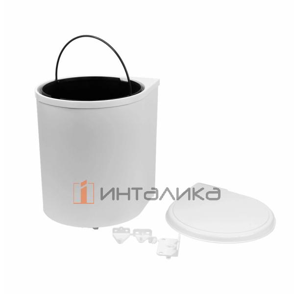 Мусорное ведро Rejs Automat 270 в корпус 450, ведро 1х13 л, пластик, белый – 2