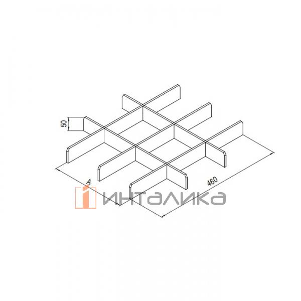 Деревянная вставка с разделителями Rejs, 720х460х50, дуб – 4