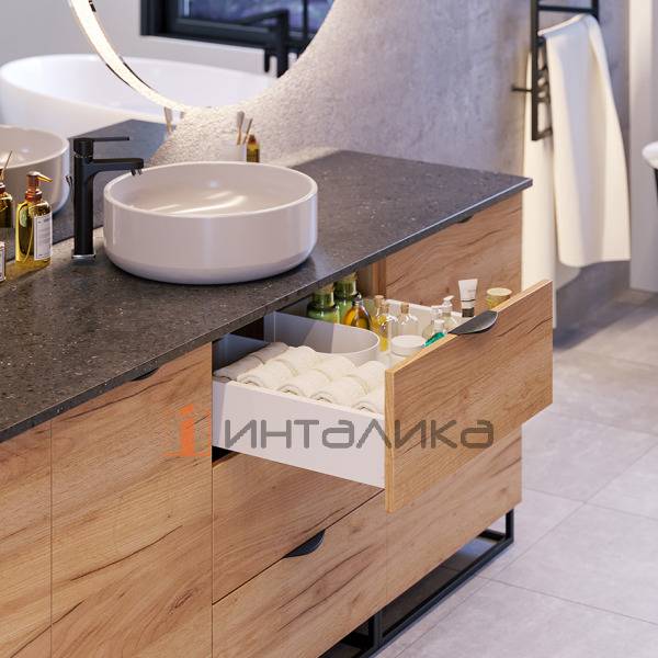 Защита сифона для ящиков под мойку Rejs, пластик, графит – 3