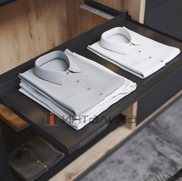 Выдвижная полка Rejs Maxima Puro в корпус 600, H50, NL480, G40, черный матовый – 3