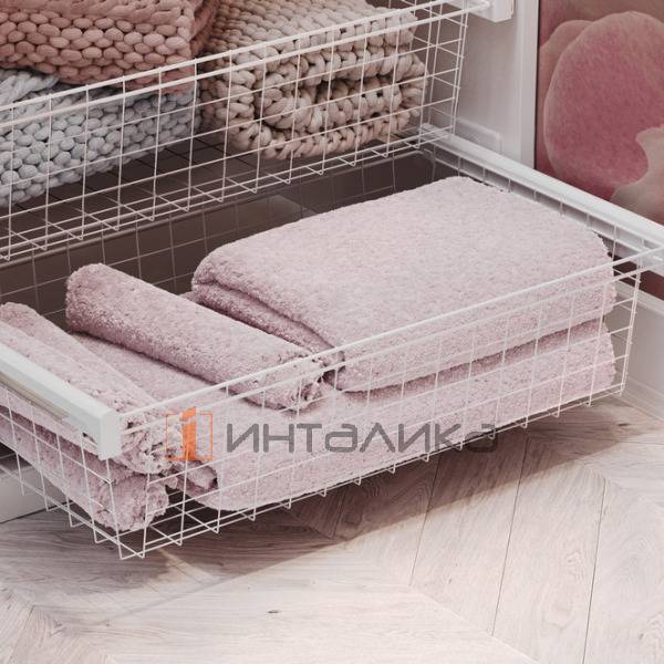 Выдвижная корзина для белья Rejs Variant Multi в корпус 900, 863х490х225, G15, белый матовый – 4