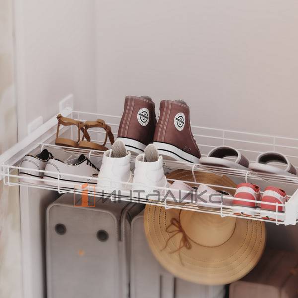 Выдвижная корзина для обуви Rejs Variant Multi в корпус 700, 664х490х160, G15, белый матовый – 4