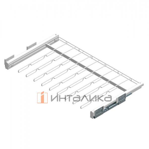 Выдвижная вешалка для брюк Rejs Variant Multi в корпус 700, 663х490х70, G15, белый матовый – 2