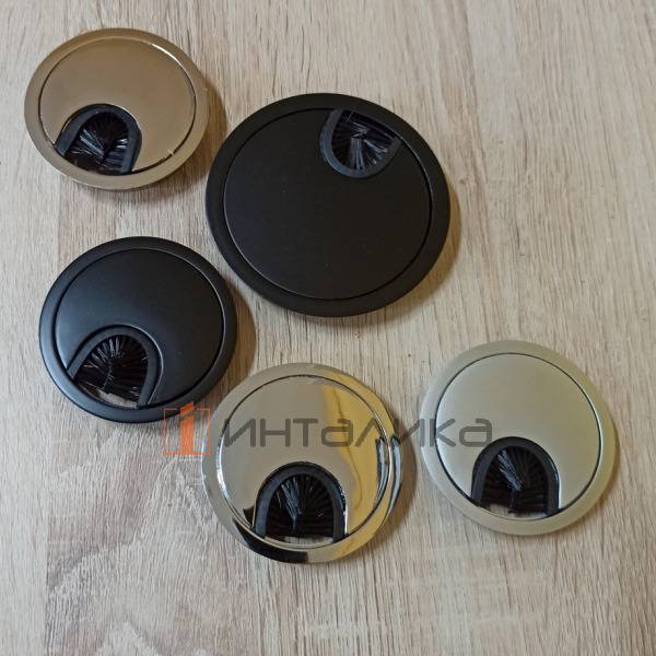 Пропуск кабеля круглый Rejs Docher Circle, Ø 60, хром – 4