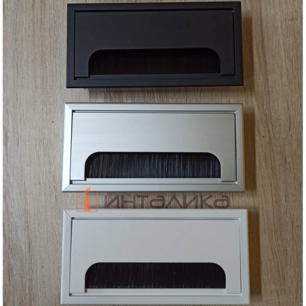 Пропуск кабеля прямоугольный Rejs Docher, 80х160, алюминий – 4