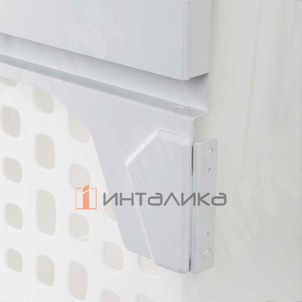 Выдвижная корзина для белья HAMPER LM60, полное выдвижение, плавное закрывание, 2 емкости (35л+35л), белый/синий – 5