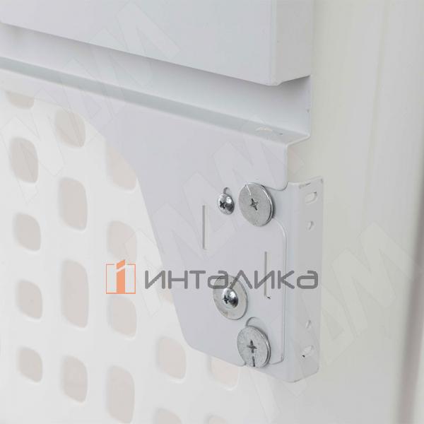 Выдвижная корзина для белья HAMPER LM60, полное выдвижение, плавное закрывание, 2 емкости (35л+35л), белый/синий – 4