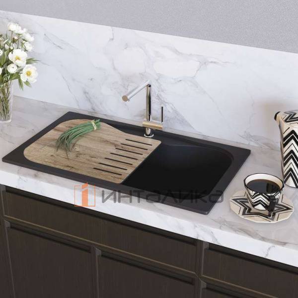 Мойка Omoikiri MARU 86 Tetogranit, 900, накладная, leningrad grey – 3