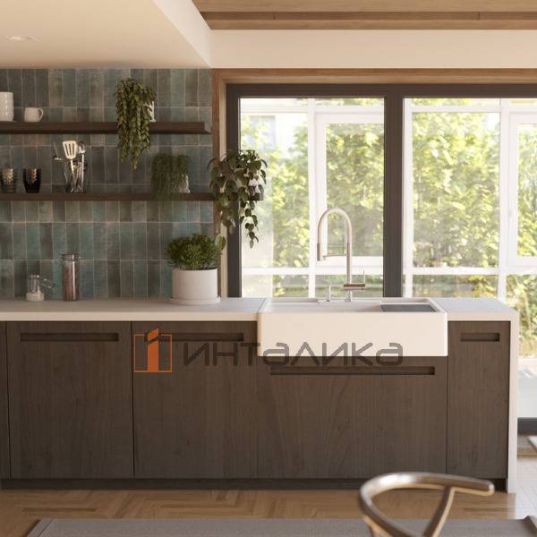 Мойка Omoikiri Kinokawa 90 Artceramic, 900, фронтальный, leningrad grey – 3