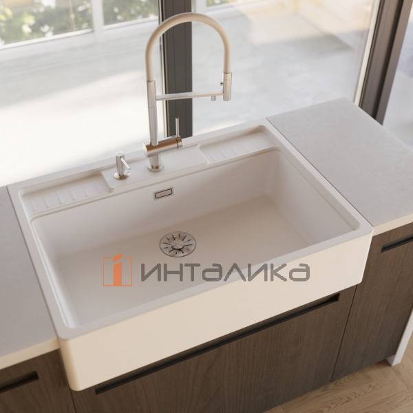 Мойка Omoikiri Kinokawa 90 Artceramic, 900, фронтальный, графит – 4