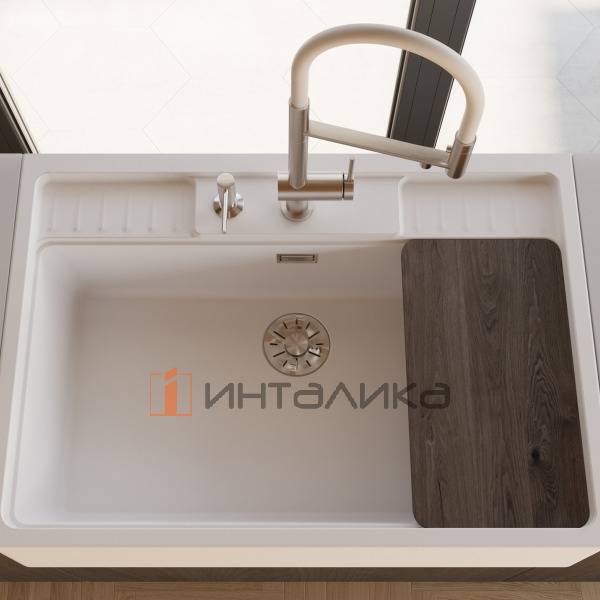 Мойка Omoikiri Kinokawa 90 Artceramic, 900, фронтальный, графит – 6