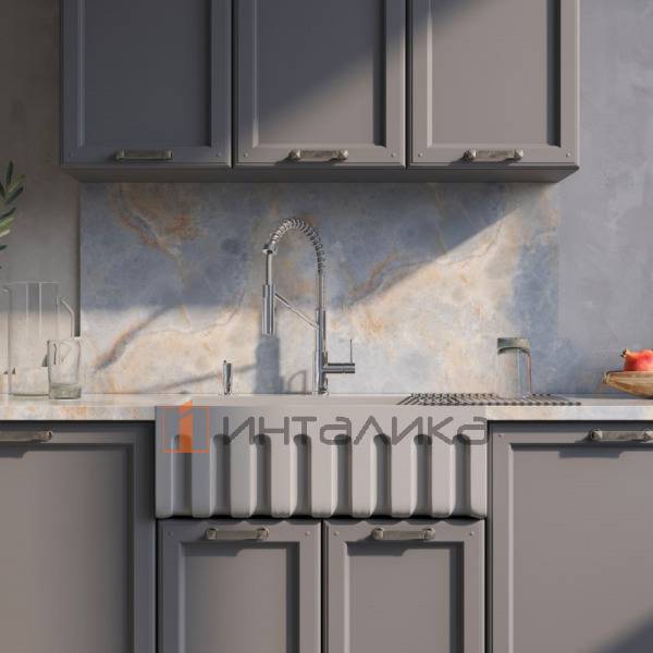 Мойка Omoikiri MIKURA 76 Natceramic, 800, фронтальная, olive – 4