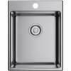 Превью Мойка Omoikiri Amadare 39 нержавеющая сталь, 450, накладная, нержавеющая сталь – 1