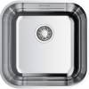 Превью Мойка Omoikiri Omi 44 U/I Quadro нержавеющая сталь, 500, накладная, нержавеющая сталь – 1