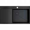 Превью Мойка Omoikiri Akisame 86 Side R нержавеющая сталь, 600, накладная, графит – 1