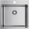 Превью Мойка Omoikiri Amadare 50 нержавеющая сталь, 600, накладная, нержавеющая сталь – 1